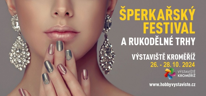 Šperkařský festival a rukodělné trhy, 26.-28.10.2024, Výstaviště Kroměříž